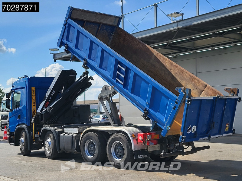 Scania G500 8X4 Hiab X-HIDUO 228 E-3 Crane Retarder Big-Axle Josset Menguy Tipper 14m3 Euro 6 - Самосвал камион, Камион с кран: снимка 5 Scania G500 8X4 Hiab X-HIDUO 228 E-3 Crane Retarder Big-Axle Josset Menguy Tipper 14m3 Euro 6 - Самосвал камион, Камион с кран: снимка 5