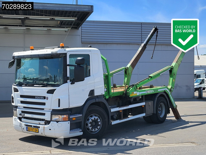 Scania P280 4X2 NL-Truck 14T Hiab Multilift 3-pedals Euro 5 - Мултилифт за контейнери камион: снимка 1 Scania P280 4X2 NL-Truck 14T Hiab Multilift 3-pedals Euro 5 - Мултилифт за контейнери камион: снимка 1