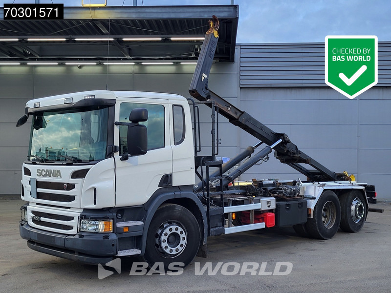 Scania P400 6X2 20 tons HIAB containersystem Retarder Automatic Lift+steering Euro 5 - Мултилифт с кука камион: снимка 1 Scania P400 6X2 20 tons HIAB containersystem Retarder Automatic Lift+steering Euro 5 - Мултилифт с кука камион: снимка 1