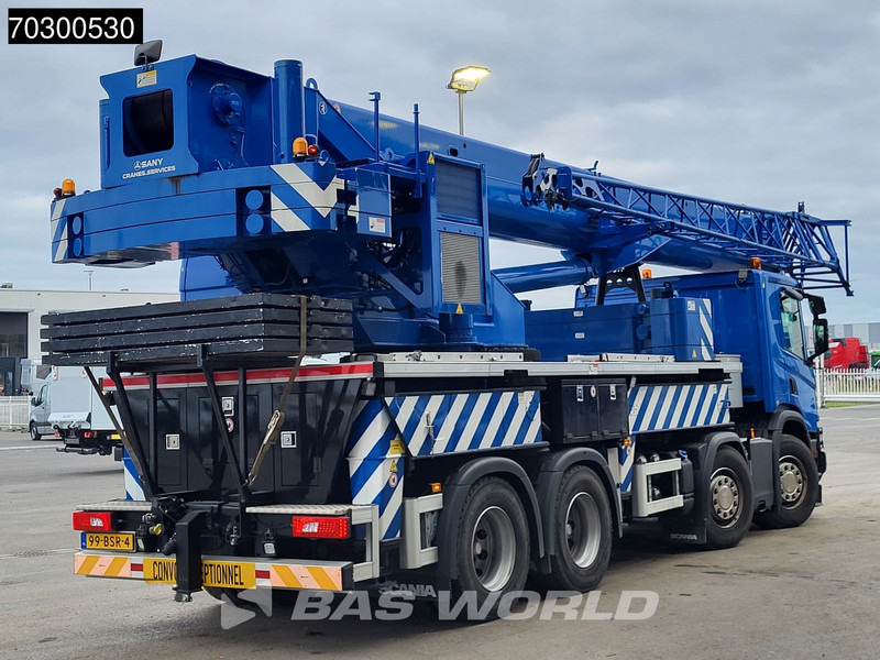 Scania P450 P 8X4 Palfinger/SANY SPC500E Telescopic Crane Retarder Navi Automatic Euro 6 - Камион с кран: снимка 5 Scania P450 P 8X4 Palfinger/SANY SPC500E Telescopic Crane Retarder Navi Automatic Euro 6 - Камион с кран: снимка 5