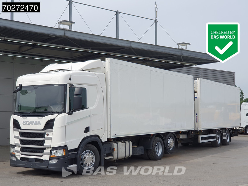 Scania R410 6X2 Carrier Supra 1250 Multi temp Retarder Ladebordwand Liftachse Euro 6 - Рефрижератор камион: снимка 1 Scania R410 6X2 Carrier Supra 1250 Multi temp Retarder Ladebordwand Liftachse Euro 6 - Рефрижератор камион: снимка 1