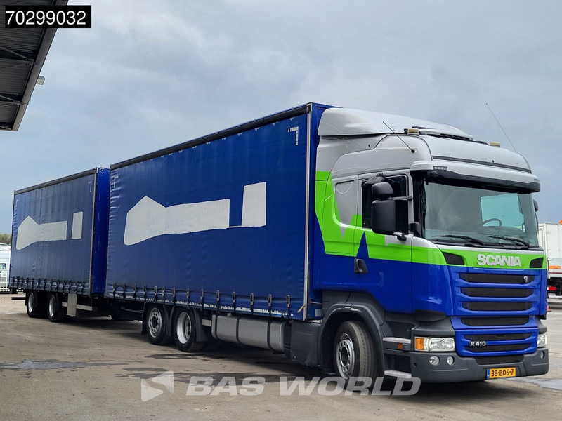 Scania R410 R 6X2 NL-Combi Curtainsides Lift+steering axle Automatic Euro 6 - Камион с брезент: снимка 3 Scania R410 R 6X2 NL-Combi Curtainsides Lift+steering axle Automatic Euro 6 - Камион с брезент: снимка 3