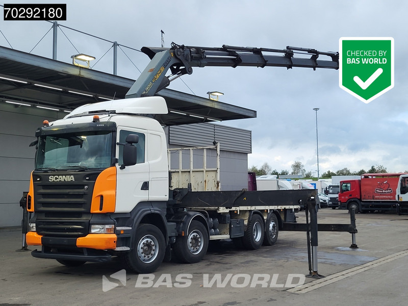 Scania R420 8X2 Palfinger PK74002 Kran Crane Retarder Lift-Steering Axle Euro 4 - Бордови камион, Камион с кран: снимка 1 Scania R420 8X2 Palfinger PK74002 Kran Crane Retarder Lift-Steering Axle Euro 4 - Бордови камион, Камион с кран: снимка 1