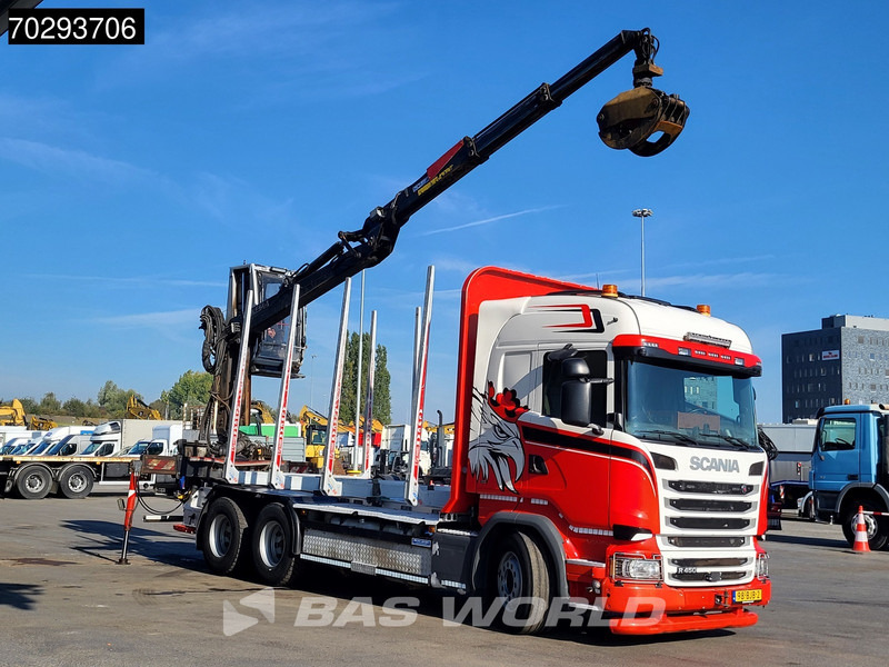 Scania R450 R 6X4 NL-Truck Kesla 2110T Crane Kran Holztransport Manual ACC Xenon Euro 6 - Камион за дърва, Камион с кран: снимка 3 Scania R450 R 6X4 NL-Truck Kesla 2110T Crane Kran Holztransport Manual ACC Xenon Euro 6 - Камион за дърва, Камион с кран: снимка 3