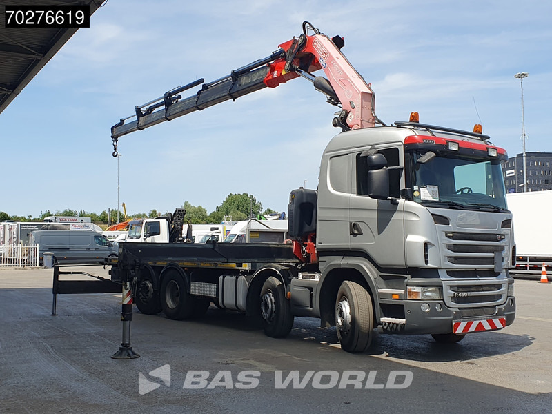 Scania R480 8X2 FASSI F660AXP.25 Manual Retarder Lift+Lenkachse Euro 5 - Бордови камион, Камион с кран: снимка 2 Scania R480 8X2 FASSI F660AXP.25 Manual Retarder Lift+Lenkachse Euro 5 - Бордови камион, Камион с кран: снимка 2