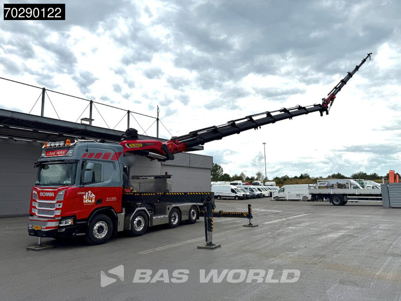 Scania R500 8X2 NL-Truck Palfinger PK165002 TEC 7 Crane Winch Fly-Jib Retarder Lift+steering - Бордови камион, Камион с кран: снимка 3 Scania R500 8X2 NL-Truck Palfinger PK165002 TEC 7 Crane Winch Fly-Jib Retarder Lift+steering - Бордови камион, Камион с кран: снимка 3