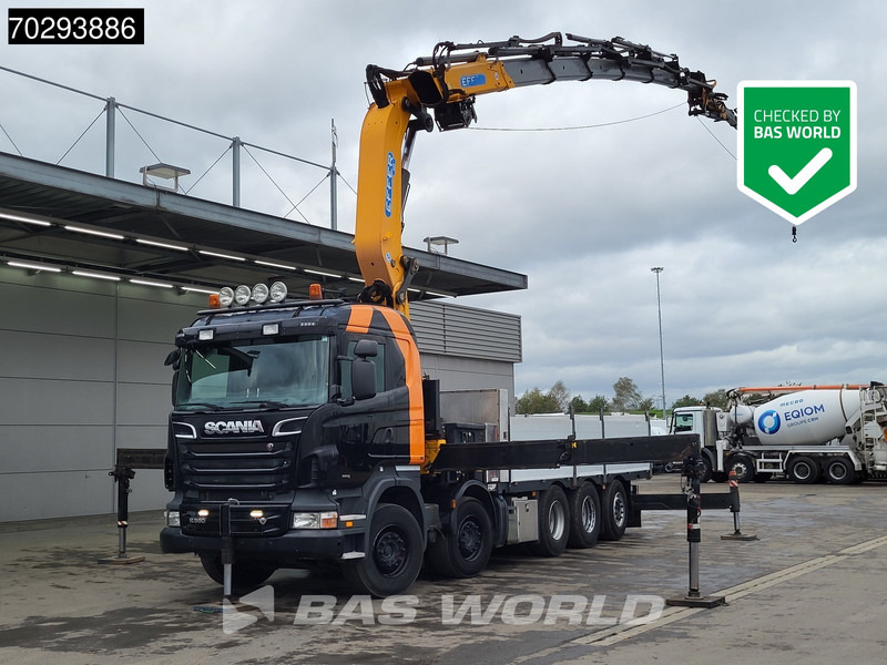 Scania R560 R 10X4 EFFER 655 / 6S Crane +Jib Winch 3-Pedals Lift+Steering-Axle Retarder Euro 5 - Бордови камион, Камион с кран: снимка 1 Scania R560 R 10X4 EFFER 655 / 6S Crane +Jib Winch 3-Pedals Lift+Steering-Axle Retarder Euro 5 - Бордови камион, Камион с кран: снимка 1