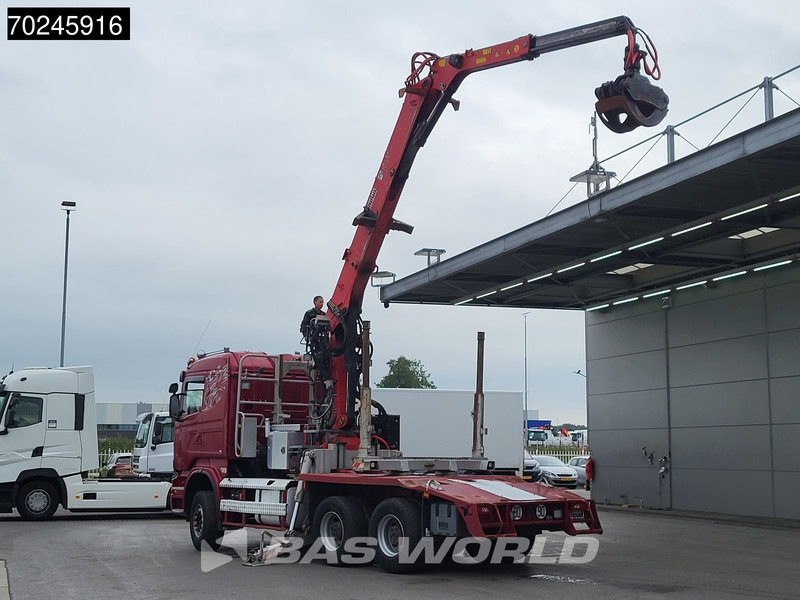 Scania R580 6X4 3-Pedals Jonsered J28505 83 Crane Kran Steel-suspension Retarder Euro 6 - Камион за дърва, Камион с кран: снимка 2 Scania R580 6X4 3-Pedals Jonsered J28505 83 Crane Kran Steel-suspension Retarder Euro 6 - Камион за дърва, Камион с кран: снимка 2