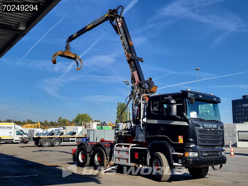 Scania R580 6X4 Holz Kran Diebolt D28 Full-Steel - Камион за дърва, Камион с кран: снимка 3 Scania R580 6X4 Holz Kran Diebolt D28 Full-Steel - Камион за дърва, Камион с кран: снимка 3