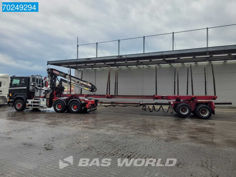 Scania R580 6X4 Holz Kran Diebolt D28 Full-Steell Extentable Trailer - Камион за дърва, Камион с кран: снимка 3 Scania R580 6X4 Holz Kran Diebolt D28 Full-Steell Extentable Trailer - Камион за дърва, Камион с кран: снимка 3