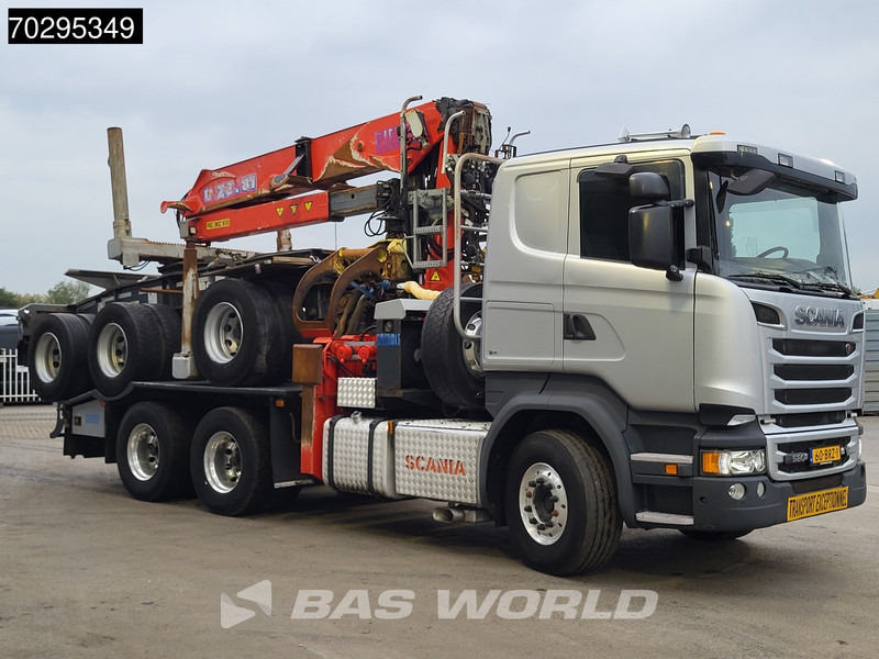 Scania R580 R 6X4 NL-Truck Diebolt D28.81 Kran Crane Holztransport + Dolly Retarder Euro 6 - Камион за дърва, Камион с кран: снимка 3 Scania R580 R 6X4 NL-Truck Diebolt D28.81 Kran Crane Holztransport + Dolly Retarder Euro 6 - Камион за дърва, Камион с кран: снимка 3