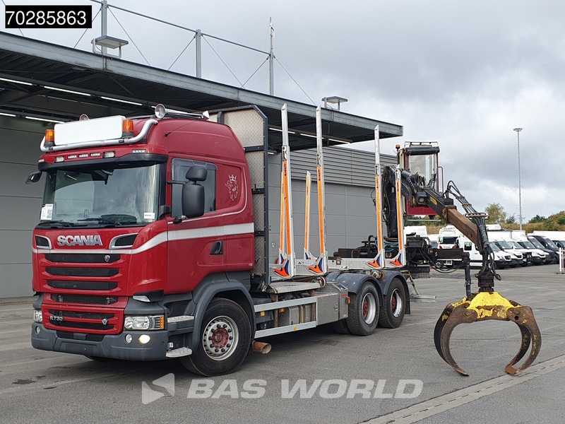 Scania R730 R 6X4 HIAB F108S 79 Crane Retarder Xenon BigAxle Loglift Automatic ACC Euro 6 - Камион за дърва, Камион с кран: снимка 5 Scania R730 R 6X4 HIAB F108S 79 Crane Retarder Xenon BigAxle Loglift Automatic ACC Euro 6 - Камион за дърва, Камион с кран: снимка 5