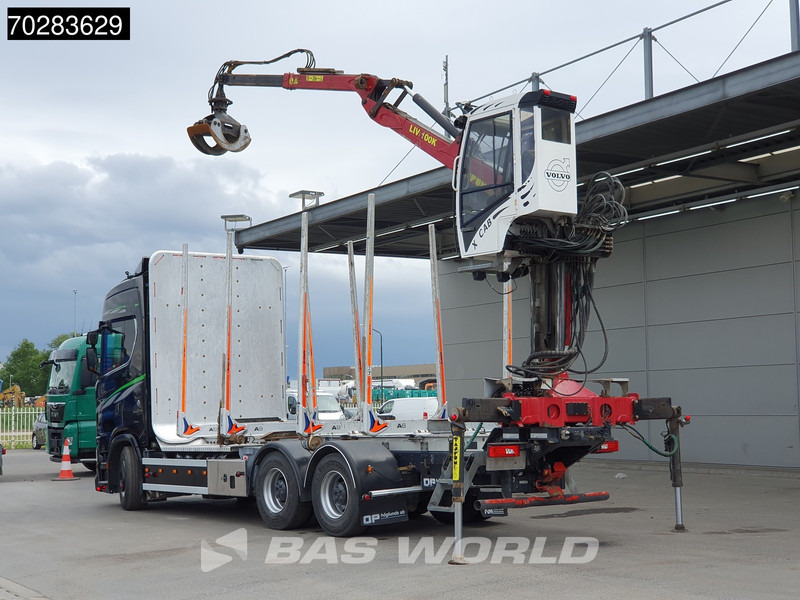 Scania S650 S 6X4 Tajfun LIV100K Kran Holztransport Retarder 3-Pedals Euro 6 - Камион за дърва, Камион с кран: снимка 2 Scania S650 S 6X4 Tajfun LIV100K Kran Holztransport Retarder 3-Pedals Euro 6 - Камион за дърва, Камион с кран: снимка 2
