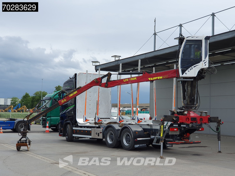 Scania S650 S 6X4 Tajfun LIV100K Kran Holztransport Retarder 3-Pedals Euro 6 - Камион за дърва, Камион с кран: снимка 5 Scania S650 S 6X4 Tajfun LIV100K Kran Holztransport Retarder 3-Pedals Euro 6 - Камион за дърва, Камион с кран: снимка 5