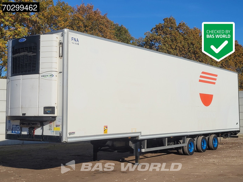 Talson Carrier Vector 1550 3 axles NL-Trailer Mega Aircargo Rollenbett Luftfracht Liftachse Blumenbreit - Рефрижератор полуремарке: снимка 1 Talson Carrier Vector 1550 3 axles NL-Trailer Mega Aircargo Rollenbett Luftfracht Liftachse Blumenbreit - Рефрижератор полуремарке: снимка 1