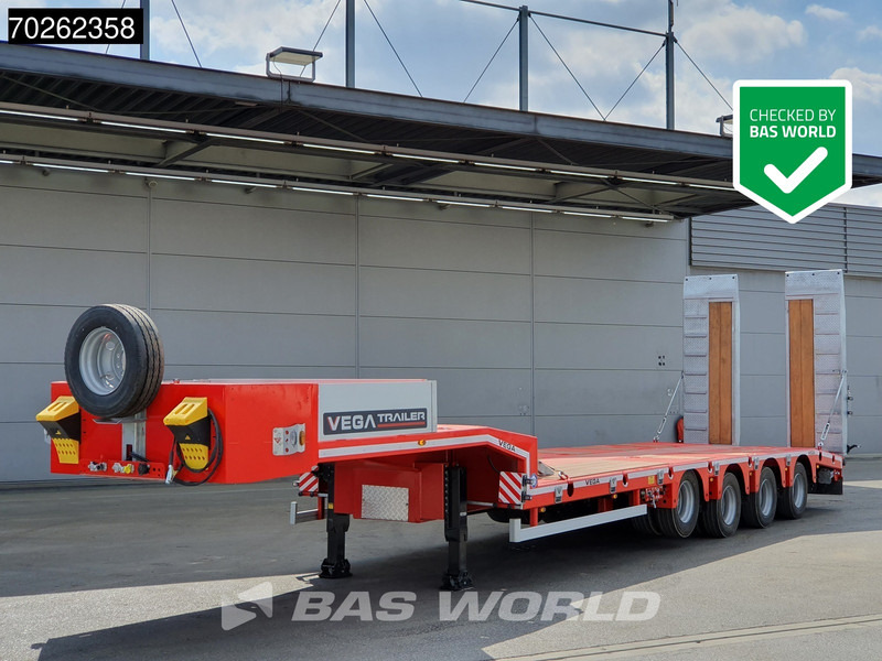 Vega STANDARD LOWBED 2 axles Lift + 2xLenkachse Hydraulic Ramps - Нискорамна площадка полуремарке: снимка 1 Vega STANDARD LOWBED 2 axles Lift + 2xLenkachse Hydraulic Ramps - Нискорамна площадка полуремарке: снимка 1