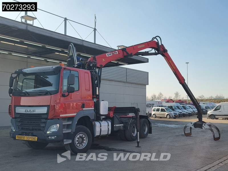 DAF CF 510 6X4 Retarder Big-Axle Holz Kran Palfinger Epsilon S260L82 - Влекач: снимка 5 DAF CF 510 6X4 Retarder Big-Axle Holz Kran Palfinger Epsilon S260L82 - Влекач: снимка 5