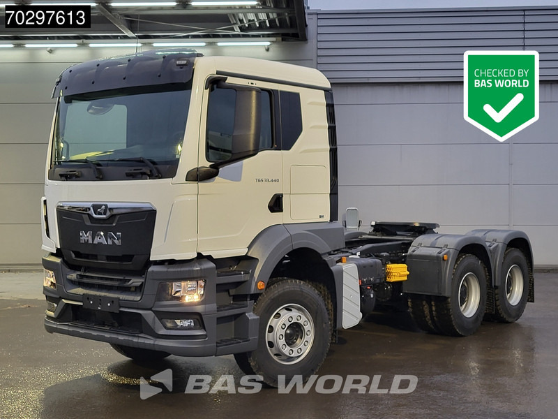 MAN TGS 33.440 6X4 NEW! TN Manual Full-Steel Big-Axle Drumbrakes Euro 2 - Влекач: снимка 1 MAN TGS 33.440 6X4 NEW! TN Manual Full-Steel Big-Axle Drumbrakes Euro 2 - Влекач: снимка 1