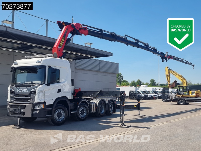 Scania G500 8X2 Retarder Liftachse Palfinger Kran PK 58.002 TEC F + JIB - Влекач: снимка 1 Scania G500 8X2 Retarder Liftachse Palfinger Kran PK 58.002 TEC F + JIB - Влекач: снимка 1