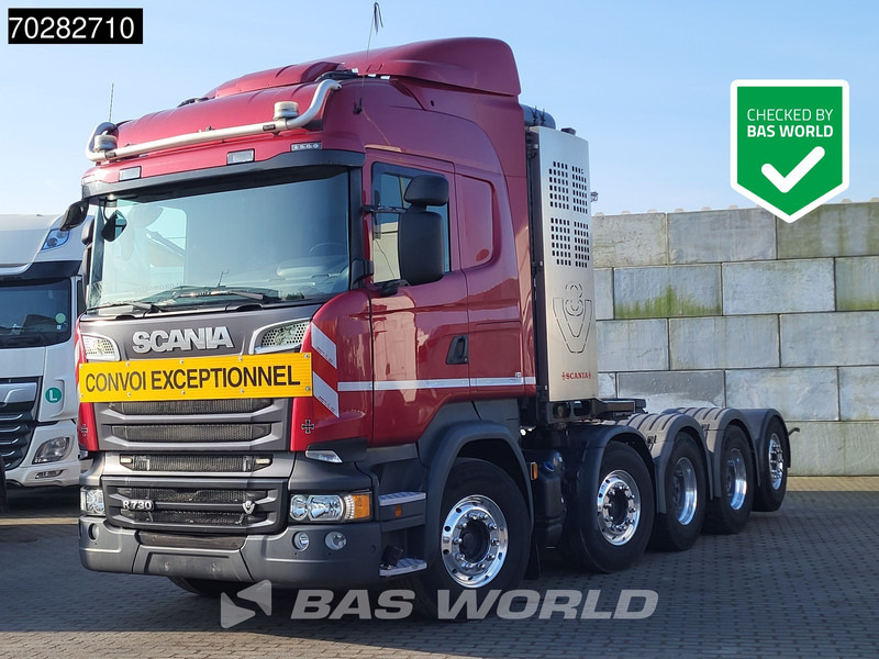 Scania R730 8X4 160T! 10x4 Retarder 2x Tanks Big-Axle Drumbrakes Full-Air Hydraulik Navi Standklima Alcoa's - Влекач: снимка 1 Scania R730 8X4 160T! 10x4 Retarder 2x Tanks Big-Axle Drumbrakes Full-Air Hydraulik Navi Standklima Alcoa's - Влекач: снимка 1