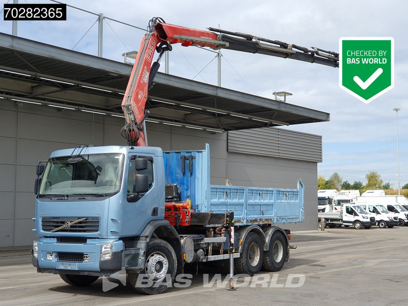 Volvo FE 280 904 6X4 Fassi F215/235AXP26 Crane 10m3 tipper Big-Axle Manual Euro 4 - Самосвал камион, Камион с кран: снимка 1 Volvo FE 280 904 6X4 Fassi F215/235AXP26 Crane 10m3 tipper Big-Axle Manual Euro 4 - Самосвал камион, Камион с кран: снимка 1