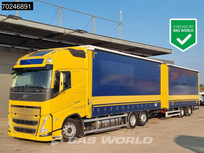 Volvo FH 460 6X2 LNG combi ACC Navi Standklima Liftachse LED EURO 6 - Камион с брезент: снимка 1 Volvo FH 460 6X2 LNG combi ACC Navi Standklima Liftachse LED EURO 6 - Камион с брезент: снимка 1