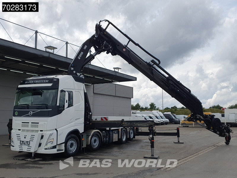 Volvo FH 460 8X2 Effer 1000 9S/6S Crane Kran Winch JIB Lift-Lenkachse Euro 6 - Бордови камион, Камион с кран: снимка 3 Volvo FH 460 8X2 Effer 1000 9S/6S Crane Kran Winch JIB Lift-Lenkachse Euro 6 - Бордови камион, Камион с кран: снимка 3