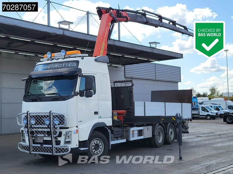Volvo FH 480 FH 6X2 Palfinger PK26002 EH Kran Crane + Fly Jib Manual Liftachse Euro 5 - Бордови камион, Камион с кран: снимка 1 Volvo FH 480 FH 6X2 Palfinger PK26002 EH Kran Crane + Fly Jib Manual Liftachse Euro 5 - Бордови камион, Камион с кран: снимка 1