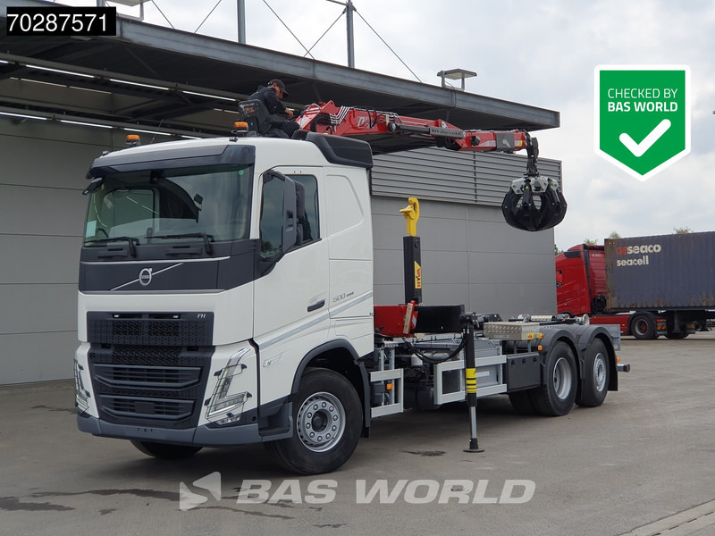 Volvo FH 500 6X2 Penz Crane 15Z9.50R HYVA 20-57-S Hooklift Lift+steering Automatic Euro 6 - Мултилифт с кука камион, Камион с кран: снимка 3 Volvo FH 500 6X2 Penz Crane 15Z9.50R HYVA 20-57-S Hooklift Lift+steering Automatic Euro 6 - Мултилифт с кука камион, Камион с кран: снимка 3