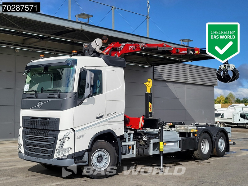 Volvo FH 500 6X2 Penz Crane 15Z9.50R HYVA 20-57-S Hooklift Lift+steering Automatic Euro 6 - Мултилифт с кука камион, Камион с кран: снимка 1 Volvo FH 500 6X2 Penz Crane 15Z9.50R HYVA 20-57-S Hooklift Lift+steering Automatic Euro 6 - Мултилифт с кука камион, Камион с кран: снимка 1