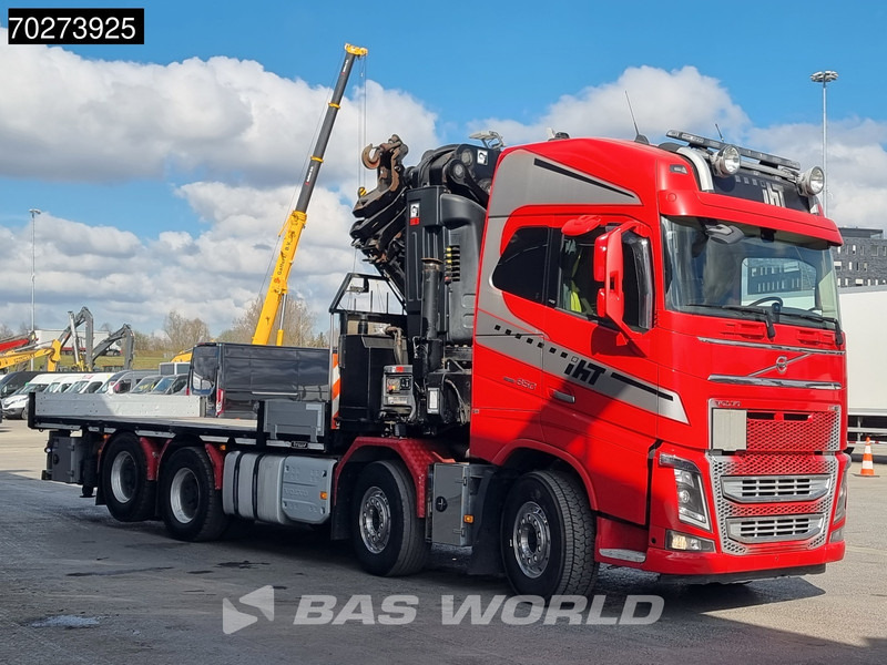Бордови камион, Камион с кран Volvo FH16 650 8X4 Hiab X-HIPRO 1058EP-6 Kran Crane ADR Lift+Lenkachse Euro 6: снимка 15