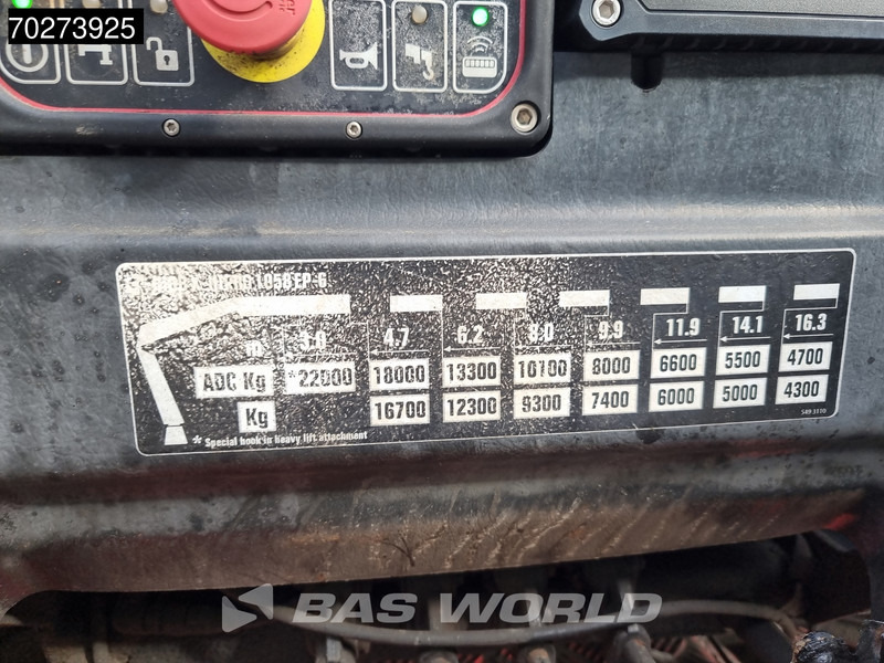 Бордови камион, Камион с кран Volvo FH16 650 8X4 Hiab X-HIPRO 1058EP-6 Kran Crane ADR Lift+Lenkachse Euro 6: снимка 11