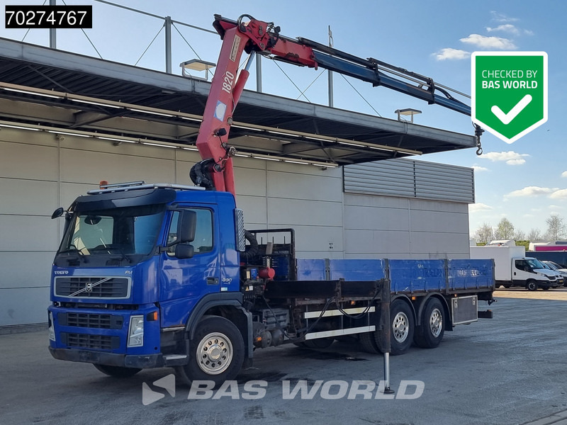 Volvo FM 330 6X2 HMF 1820 K3 Kran Crane Lift+Steering Axle Xenon Euro 5 - Бордови камион, Камион с кран: снимка 1 Volvo FM 330 6X2 HMF 1820 K3 Kran Crane Lift+Steering Axle Xenon Euro 5 - Бордови камион, Камион с кран: снимка 1