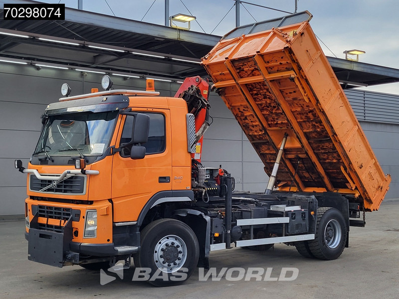 Volvo FM 340 FM 4X4 4x4 Crane Palfinger PK10501 Tipper Big-Axle Full Steel - Самосвал камион, Камион с кран: снимка 3 Volvo FM 340 FM 4X4 4x4 Crane Palfinger PK10501 Tipper Big-Axle Full Steel - Самосвал камион, Камион с кран: снимка 3