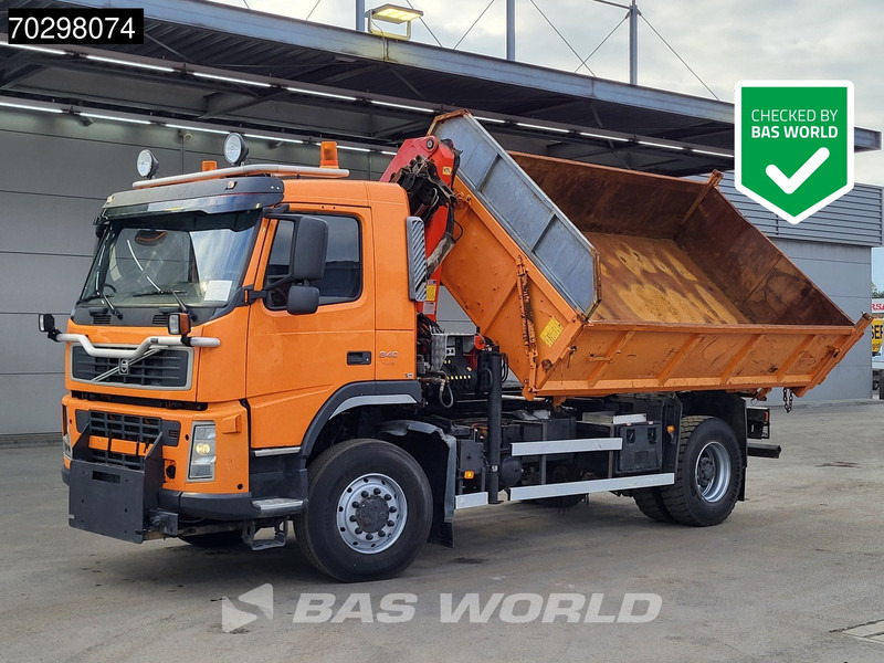 Volvo FM 340 FM 4X4 4x4 Crane Palfinger PK10501 Tipper Big-Axle Full Steel - Самосвал камион, Камион с кран: снимка 1 Volvo FM 340 FM 4X4 4x4 Crane Palfinger PK10501 Tipper Big-Axle Full Steel - Самосвал камион, Камион с кран: снимка 1