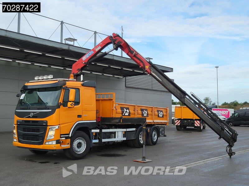 Volvo FM 420 6X2 HMF 2120 K 4 Crane Lift+lenkasche Euro 6 - Самосвал камион, Камион с кран: снимка 5 Volvo FM 420 6X2 HMF 2120 K 4 Crane Lift+lenkasche Euro 6 - Самосвал камион, Камион с кран: снимка 5