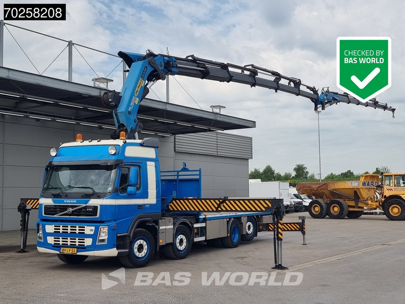 Volvo FM 440 8X2 Palfinger PK74002 + JIB + Winch Lift-Lenkachse Euro 5 - Бордови камион, Камион с кран: снимка 1 Volvo FM 440 8X2 Palfinger PK74002 + JIB + Winch Lift-Lenkachse Euro 5 - Бордови камион, Камион с кран: снимка 1