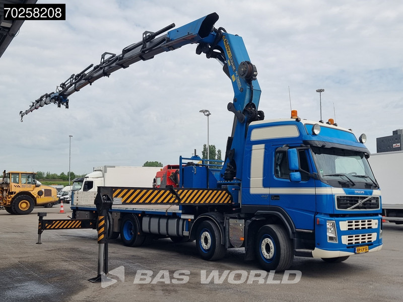 Volvo FM 440 8X2 Palfinger PK74002 + JIB + Winch Lift-Lenkachse Euro 5 - Бордови камион, Камион с кран: снимка 3 Volvo FM 440 8X2 Palfinger PK74002 + JIB + Winch Lift-Lenkachse Euro 5 - Бордови камион, Камион с кран: снимка 3