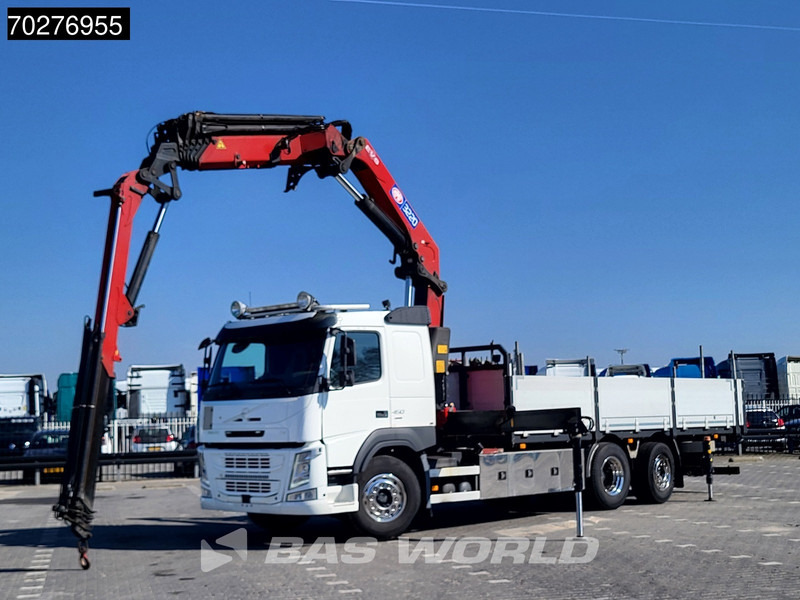 Volvo FM 450 6X2 HMF 3220 Crane Kran Lift-Lenkachse VEB+ Euro 6 - Бордови камион, Камион с кран: снимка 2 Volvo FM 450 6X2 HMF 3220 Crane Kran Lift-Lenkachse VEB+ Euro 6 - Бордови камион, Камион с кран: снимка 2