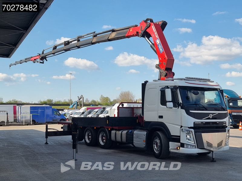 Volvo FM 500 8X4 HMF5020 K6 + Fly Jib Lift+Lenkachse Crane Kran Euro 6 - Бордови камион, Камион с кран: снимка 3 Volvo FM 500 8X4 HMF5020 K6 + Fly Jib Lift+Lenkachse Crane Kran Euro 6 - Бордови камион, Камион с кран: снимка 3