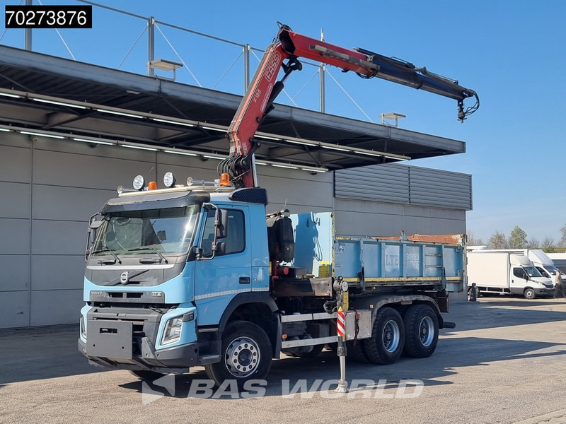 Volvo FMX 420 6X4 Fassi F155A.2.22 Crane 9m3 Big-Axle Automatic Euro 5 - Самосвал камион, Камион с кран: снимка 1 Volvo FMX 420 6X4 Fassi F155A.2.22 Crane 9m3 Big-Axle Automatic Euro 5 - Самосвал камион, Камион с кран: снимка 1
