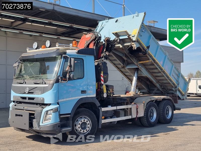Volvo FMX 420 6X4 Fassi F155A.2.22 Crane 9m3 Big-Axle Automatic Euro 5 - Самосвал камион, Камион с кран: снимка 5 Volvo FMX 420 6X4 Fassi F155A.2.22 Crane 9m3 Big-Axle Automatic Euro 5 - Самосвал камион, Камион с кран: снимка 5