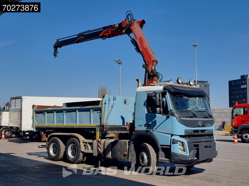 Volvo FMX 420 6X4 Fassi F155A.2.22 Crane 9m3 Big-Axle Automatic Euro 5 - Самосвал камион, Камион с кран: снимка 2 Volvo FMX 420 6X4 Fassi F155A.2.22 Crane 9m3 Big-Axle Automatic Euro 5 - Самосвал камион, Камион с кран: снимка 2