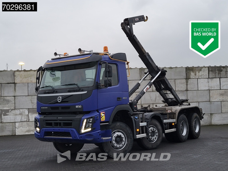 Volvo FMX 460 8X4 Hyva 26-55 SK containersystem Automatic Steelsuspension Big-Axle - Мултилифт с кука камион: снимка 1 Volvo FMX 460 8X4 Hyva 26-55 SK containersystem Automatic Steelsuspension Big-Axle - Мултилифт с кука камион: снимка 1