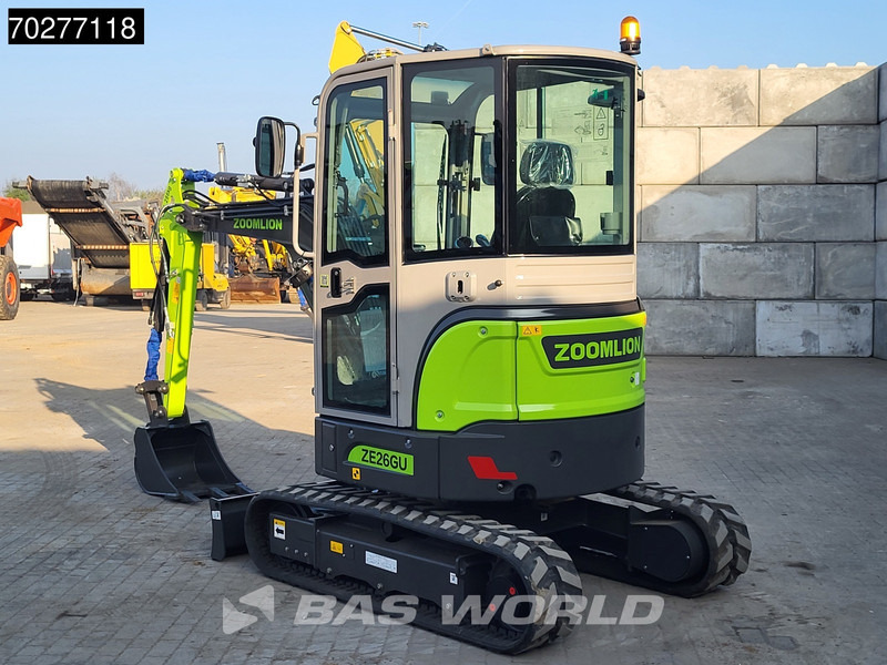 Zoomlion ZE26 GU A/C - CE CERTIFIED - Мини багер: снимка 5 Zoomlion ZE26 GU A/C - CE CERTIFIED - Мини багер: снимка 5
