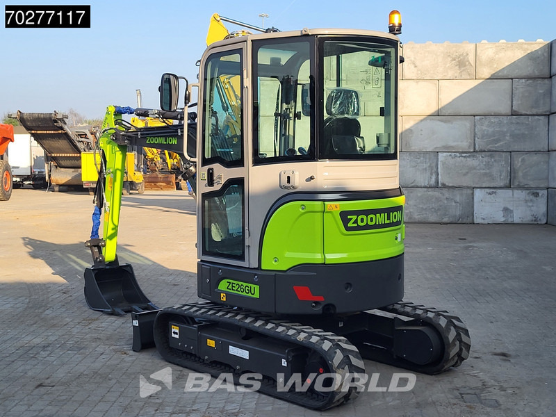 Zoomlion ZE26 GU A/C - CE CERTIFIED - Мини багер: снимка 5 Zoomlion ZE26 GU A/C - CE CERTIFIED - Мини багер: снимка 5
