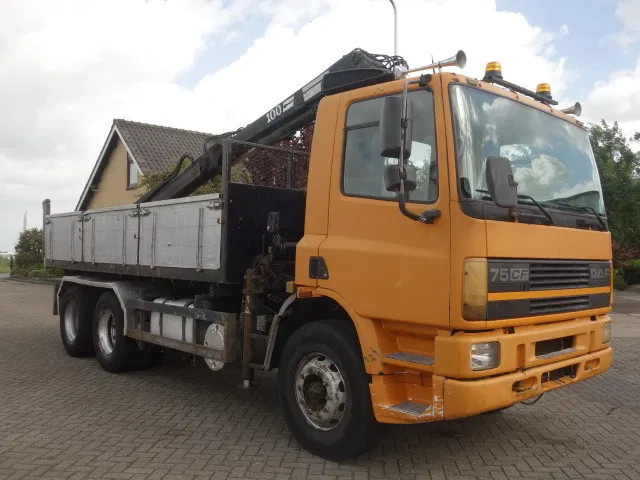 DAF 75ATI 320PK KIPPER EN 10 TON HIAB CRAINE,STEELSPRINGS - Самосвал камион: снимка 5 DAF 75ATI 320PK KIPPER EN 10 TON HIAB CRAINE,STEELSPRINGS - Самосвал камион: снимка 5