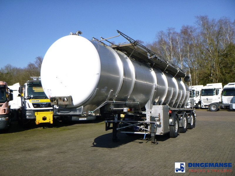 Burg Food tank inox 30.3 m3 / 3 comp - Полуремарке цистерна: снимка 1 Burg Food tank inox 30.3 m3 / 3 comp - Полуремарке цистерна: снимка 1
