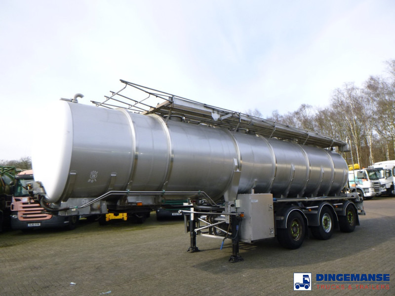 Burg Food tank inox 30.3 m3 / 3 comp - Полуремарке цистерна: снимка 1 Burg Food tank inox 30.3 m3 / 3 comp - Полуремарке цистерна: снимка 1