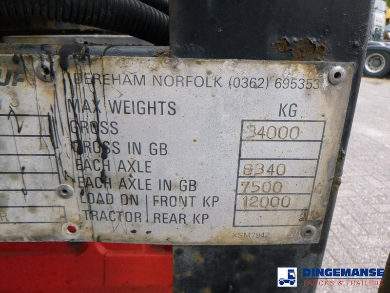 Полуремарке цистерна Crane Fruehauf Bitumen tank inox 28 m3 / 1 comp: снимка 17